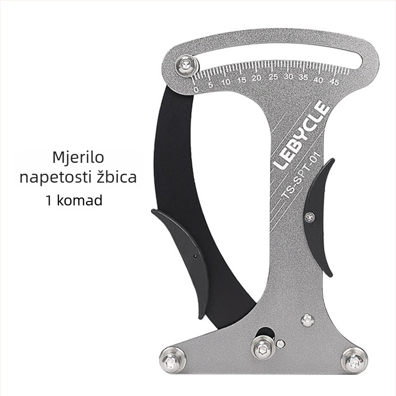 Lebycle Mjerenje napetosti žbica bicikla – aluminijski spoj, alat za podešavanje napetosti žbica kotača, obrada i prilagodba: Da; Značka: Lebycle; Ovlaštena privatna marka: Da