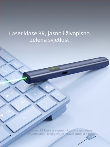 Ma303 Laser Pointer Olovka, Punjiva, Infracrveno-indikator svjetlo, Dugi domet projekcije