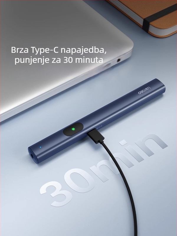 Ma303 Laser Pointer Olovka, Punjiva, Infracrveno-indikator svjetlo, Dugi domet projekcije