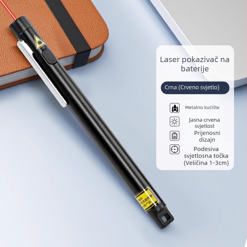 Ma303 Laser Pointer Olovka, Punjiva, Infracrveno-indikator svjetlo, Dugi domet projekcije