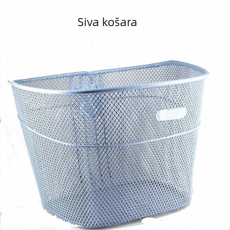Pengda čelična košara za bicikl s nosačem i dodacima — Unisex, prilagodljivo