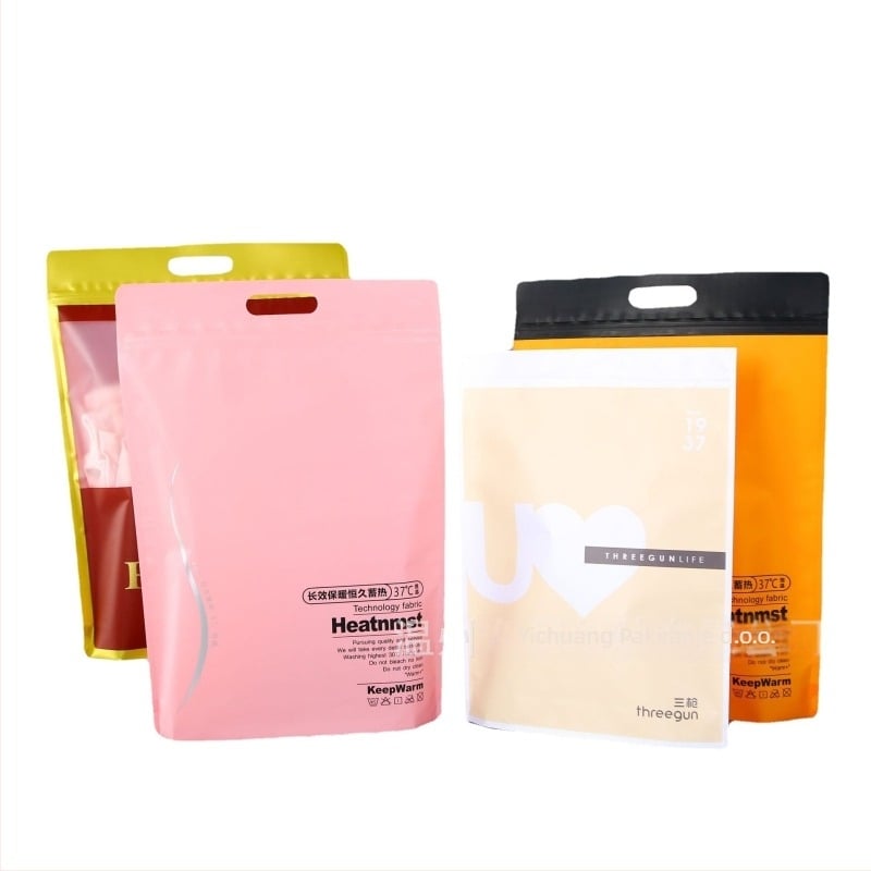 Torbe za pakiranje donjeg rublja i čarapa sa zatvaračem, prozirne samouzavarske OPP vrećice, otisnute (Podrijetlo: Wenzhou; Dnevna proizvodnja: 500000; Debljina dvostrukog sloja: prilagodljivo; Marka: Bai Pu)