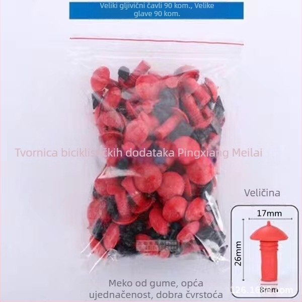 KeQiMei Set za popravak guma — Gumeni gljivični čepovi za bezdušne radijalne gume, Kombinirani paket, Prilagodljivo obrada, Uvezeno