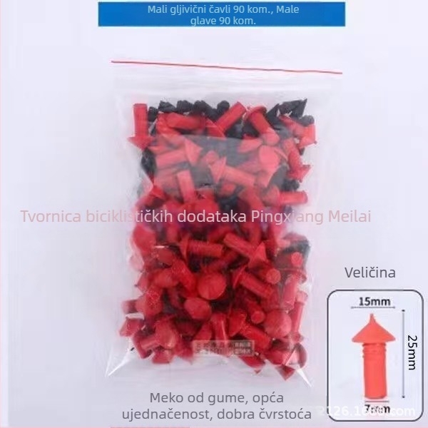 KeQiMei Set za popravak guma — Gumeni gljivični čepovi za bezdušne radijalne gume, Kombinirani paket, Prilagodljivo obrada, Uvezeno