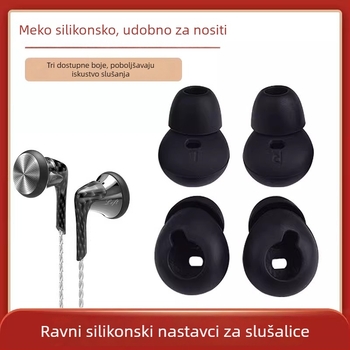 Silikonske navlake za slušalice za polu-in-ear slušalice, reljefna izrada, kompatibilne s Audio-Technica C200iS