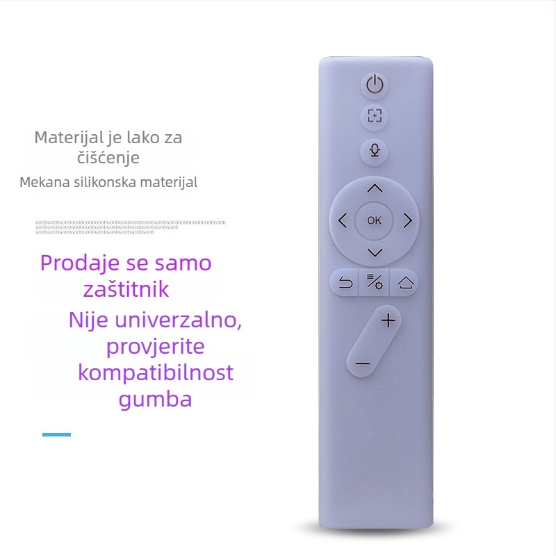 XGIMI zaštitni kućište za daljinski upravljač — silikon, potpuno prekrivanje, mekano kućište, otporno na padove i prašinu, stil lagan luksuz