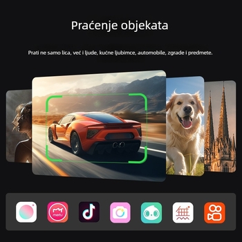 Stabilizator gimbala za telefon, sklopiv, 3‑osi, AI praćenje lica, Bluetooth, daljinski upravljač nije uključen