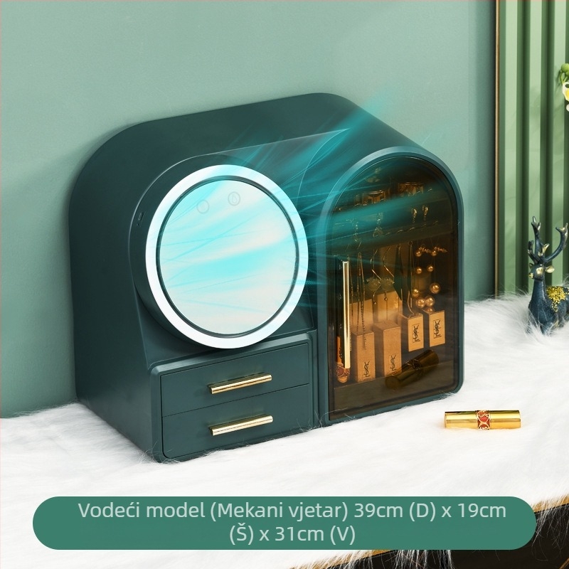Kutija za pohranu kozmetike, model 1102, plast (HIPS+PS), kapacitet 35L, za kozmetiku, moderni minimalistički stil