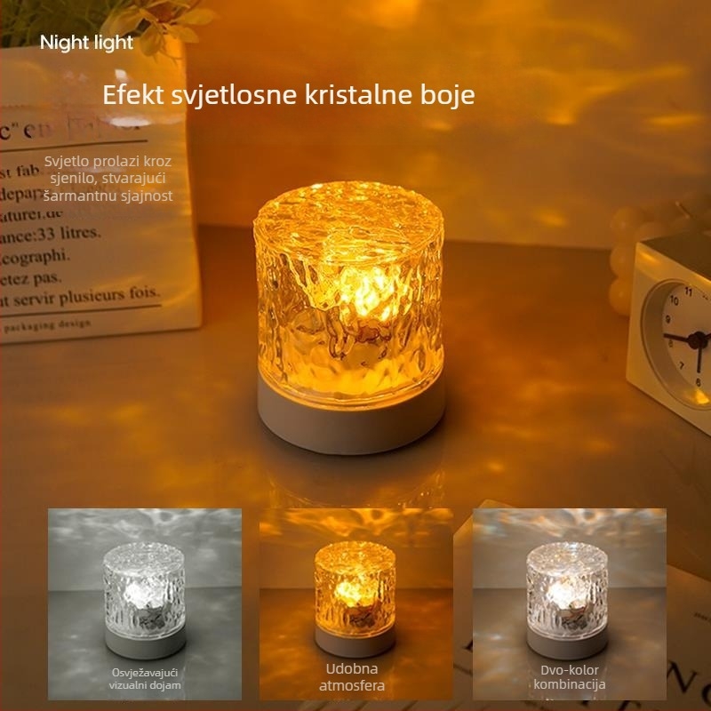 Jiuxing noćna lampa s ugrađenom baterijom, ≤36V, PC sjenilo, atmosferska rasvjeta, postmoderni stil