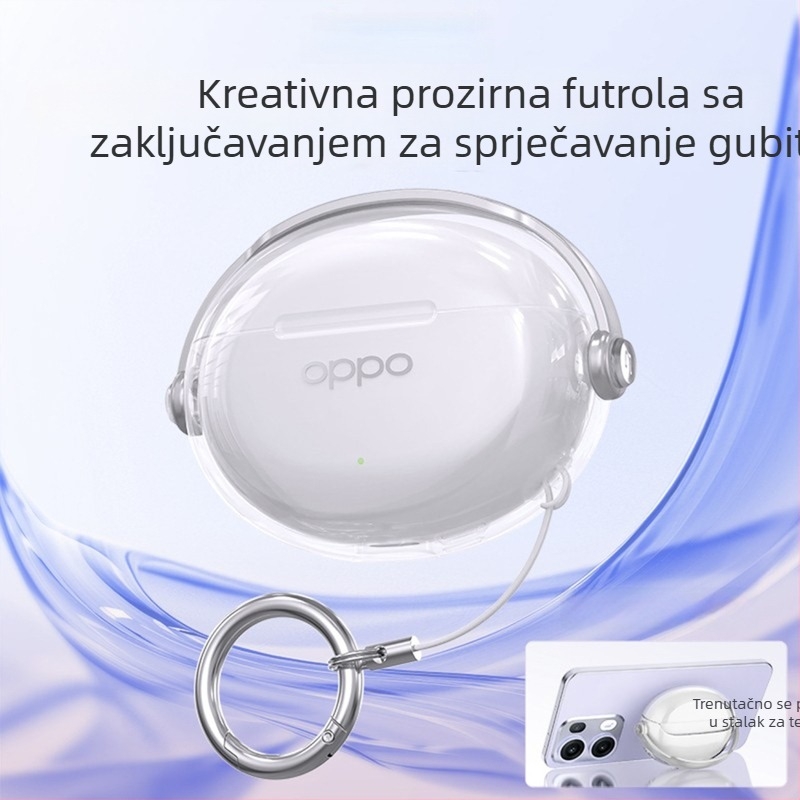 Prozirna Bluetooth zaštitna futrola za Oppo Enco X3 i Enco Air4 Pro slušalice