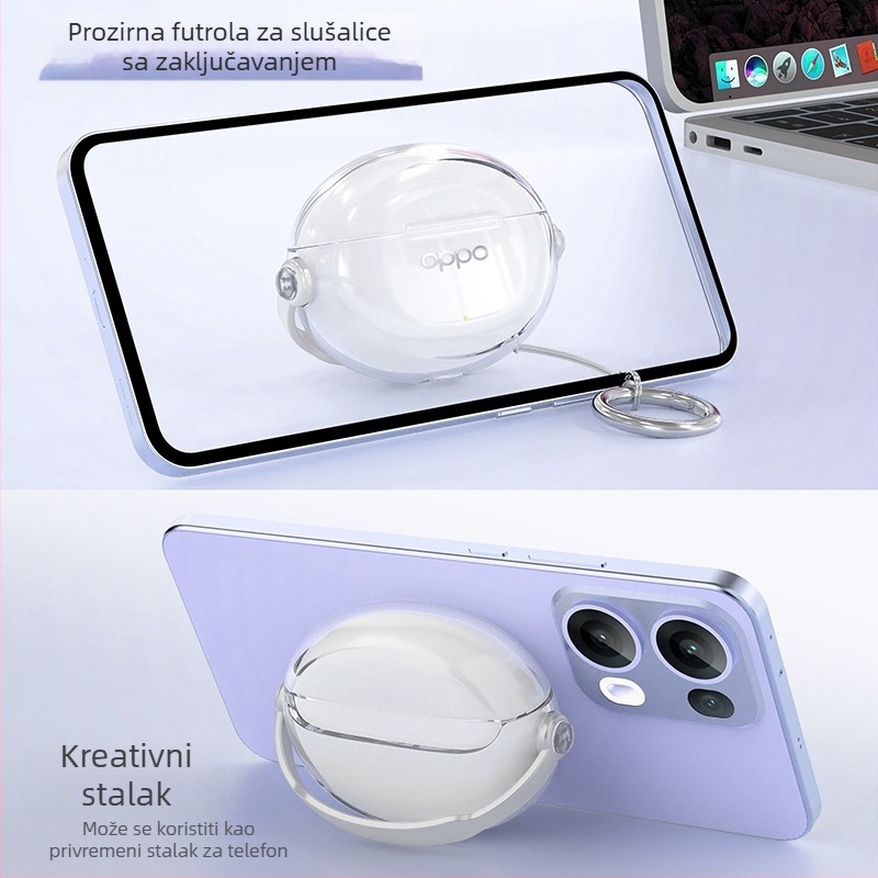 Prozirna Bluetooth zaštitna futrola za Oppo Enco X3 i Enco Air4 Pro slušalice
