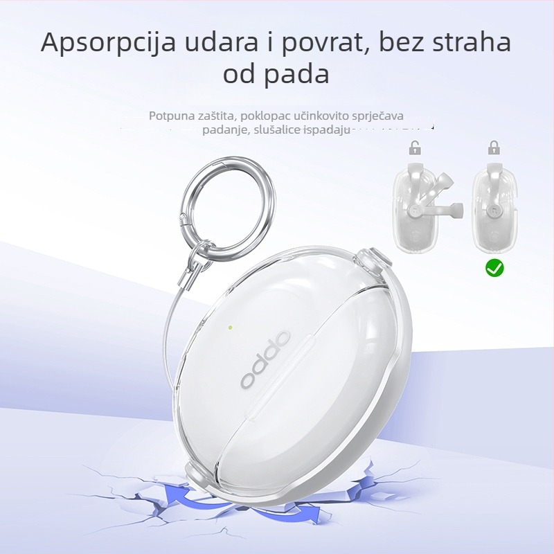 Prozirna Bluetooth zaštitna futrola za Oppo Enco X3 i Enco Air4 Pro slušalice