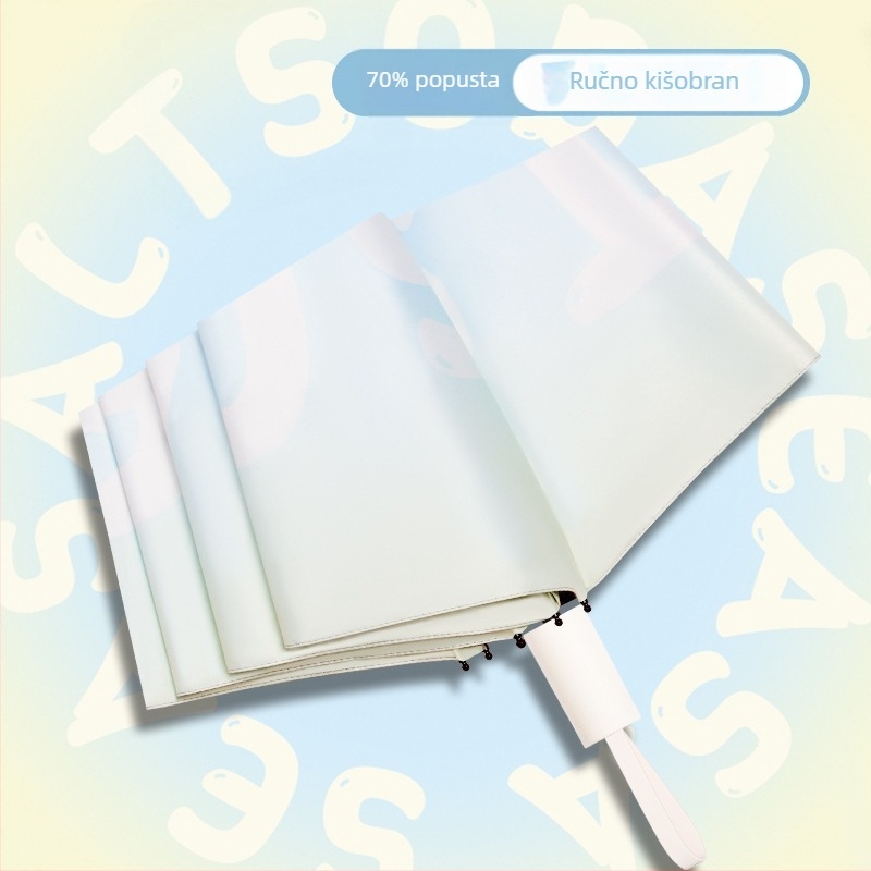 Automatski sklopivi kišobran za sunce i kišu, UV zaštita UPF>50, vinilna navlaka, 8 čeličnih rebara, automatsko otvaranje i zatvaranje