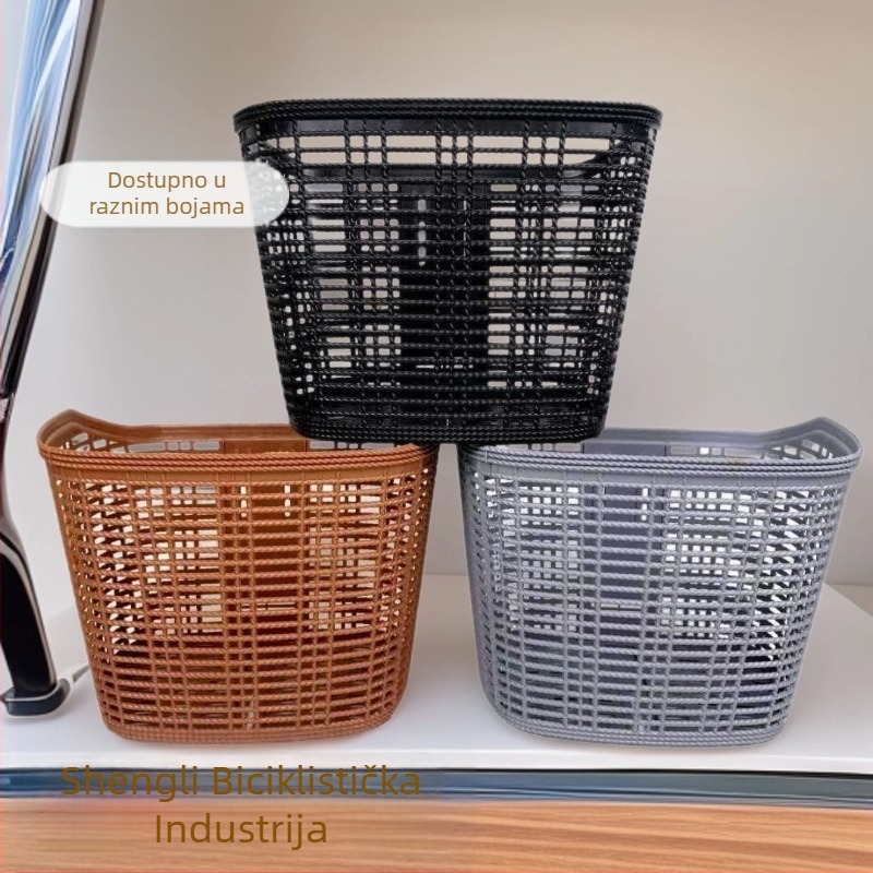 Prednja košarica za bicikl, plastična, na skladištu, mogućnost prilagodbe, Prosperity branda