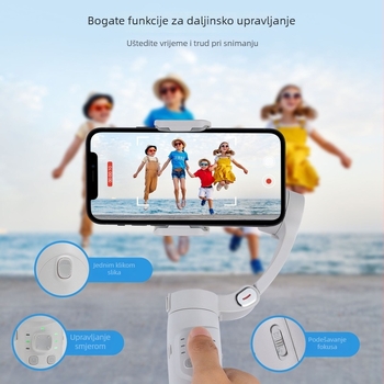 M1 ručni stabilizator za pametni telefon, 3-osni gimbal, Bluetooth, daljinsko upravljanje, ABS