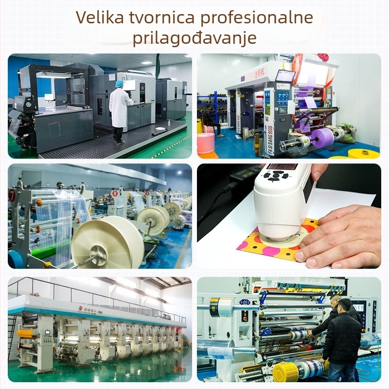 Torbe s trostranim zatvaranjem za pakiranje napitaka i hrane, aluminizirane, tisk logotipa, samostojeće vrećice sa zatvaračem