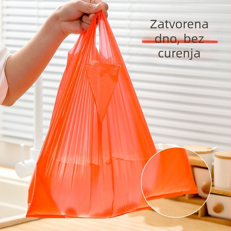 Torbe u stilu prsluka s držačima za voće i povrće, ojačane (Podrijetlo: Jieyang, Guangdong; Dnevna proizvodnja: 40 tona; Marka: And and; Namjena: nabava u supermarketu)