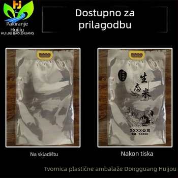 Gusta prozirna vakuumska vrećica za rižu s ručkom, za mješane žitarice i proso, otisnuta