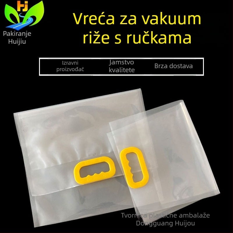 Gusta prozirna vakuumska vrećica za rižu s ručkom, za mješane žitarice i proso, otisnuta