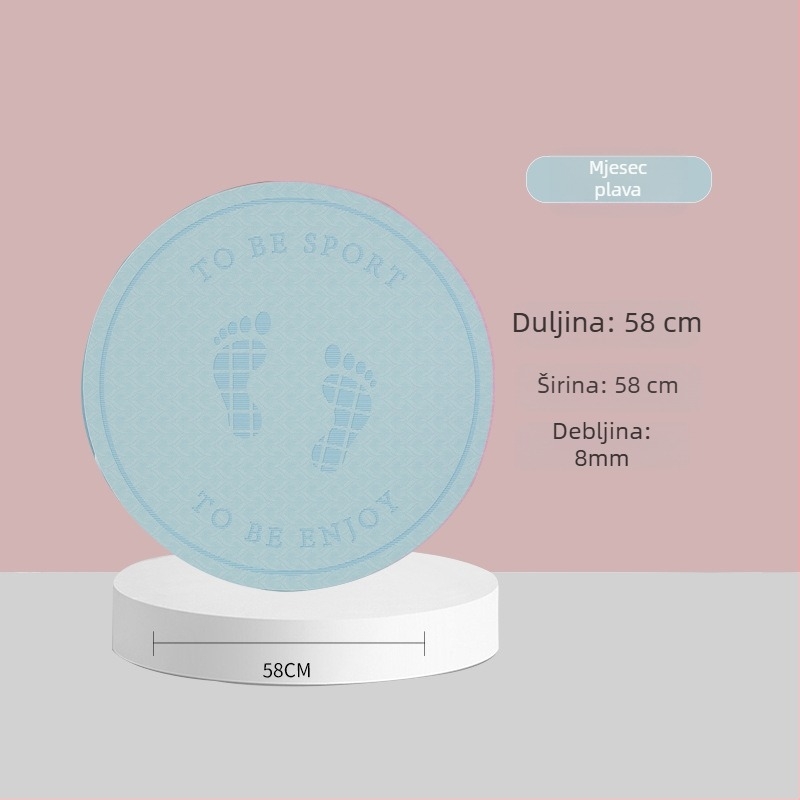 Podloga za preskakanje užeta sa zvučnom izolacijom i protukliznom površinom, TPE joga podmetač, težina 500–700 g, debljina 8/10/15 mm