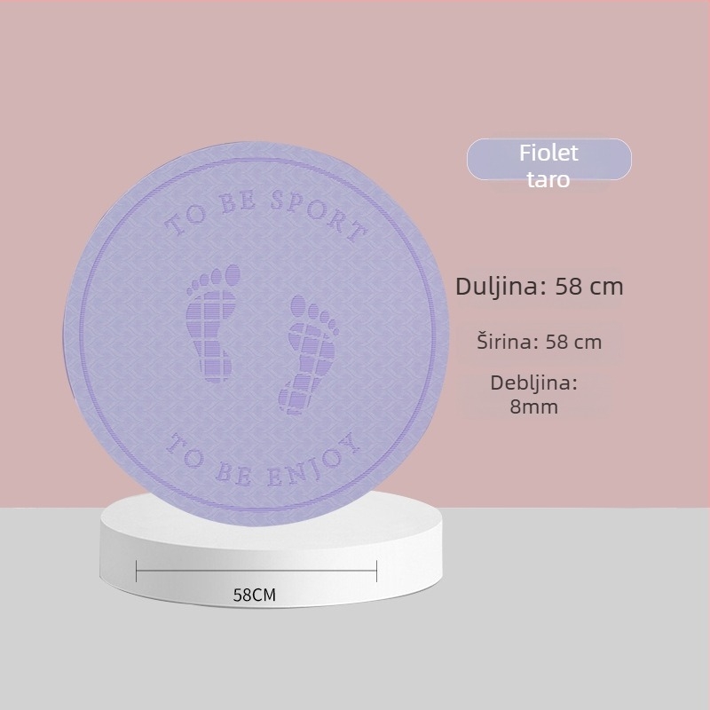 Podloga za preskakanje užeta sa zvučnom izolacijom i protukliznom površinom, TPE joga podmetač, težina 500–700 g, debljina 8/10/15 mm