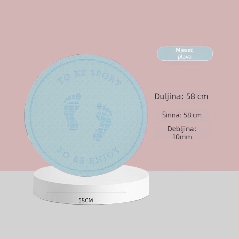 Podloga za preskakanje užeta sa zvučnom izolacijom i protukliznom površinom, TPE joga podmetač, težina 500–700 g, debljina 8/10/15 mm