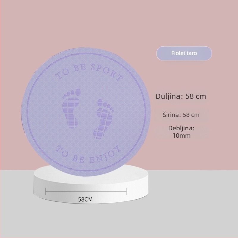 Podloga za preskakanje užeta sa zvučnom izolacijom i protukliznom površinom, TPE joga podmetač, težina 500–700 g, debljina 8/10/15 mm