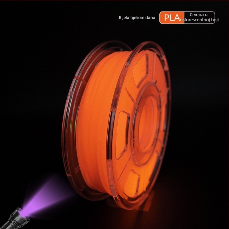 Svjetleći PLA filament za 3D ispis; 1 kg; okrugli presjek; kompatibilan s Bamboo Innovations FDM pisačem