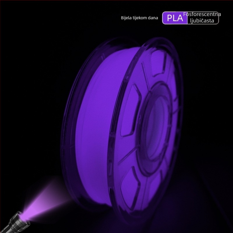 Svjetleći PLA filament za 3D ispis; 1 kg; okrugli presjek; kompatibilan s Bamboo Innovations FDM pisačem