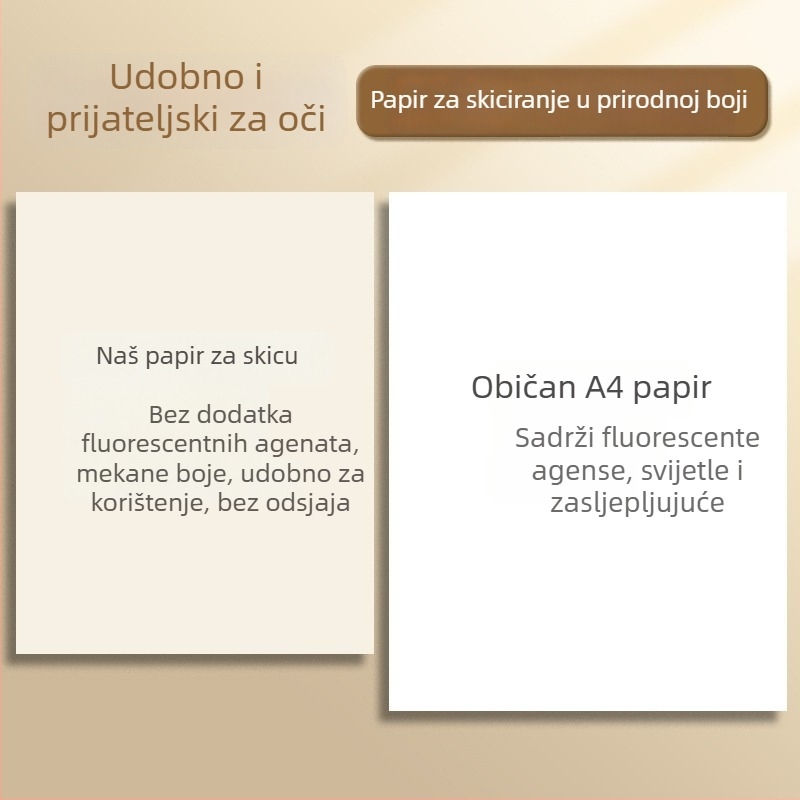 Deli bilježnica za skice, papirnati omot, unutarnji papir 75 g, stil bilježnice 19864248