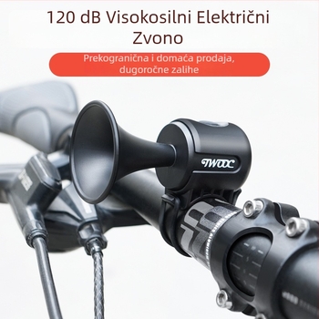 Univerzalni električni zvon za bicikl – ABS+PC, 120 dB, Model EH-2, Marka Hui Tu