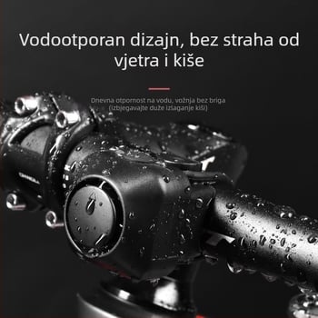 Zvučnik za bicikl, planinski bicikl, digitalni signal 120 dB, sklopivi, brzo otpuštanje, model A08, plastični, ugrađene baterije 2x2032, Xz/Xingze
