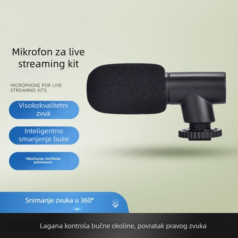 Stabilizator za telefon s univerzalnom klip‑baza, Bluetooth daljinskim upravljačem, anti‑shake sustav, ugrađeno svjetlo (plastika)