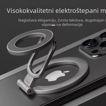 Magnetski držač za telefon na stol — MagSafe — ultra tanak, sklopivi metalni držač