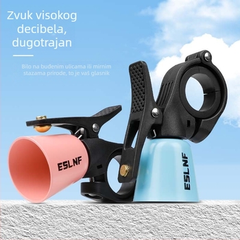 ESLNF bakreni zvono za bicikl - Model ESLNF-1B, za cestovne i planinske bicikle, mini upozoravajući zvončić, retro dizajn