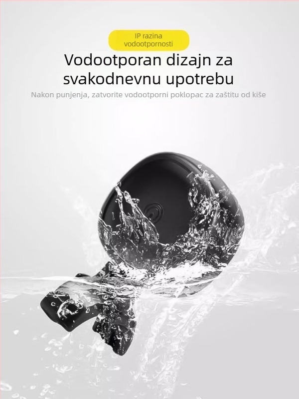 LD69 Biciklistički dodirni rog, punjivi električni zvučnik s visokim decibelom i upozoravajućim svjetlom, plastično kućište