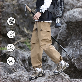 Unisex outdoor hlače za planinarenje, vodootporne, poliester, model K881, pogodne za proljeće i jesen