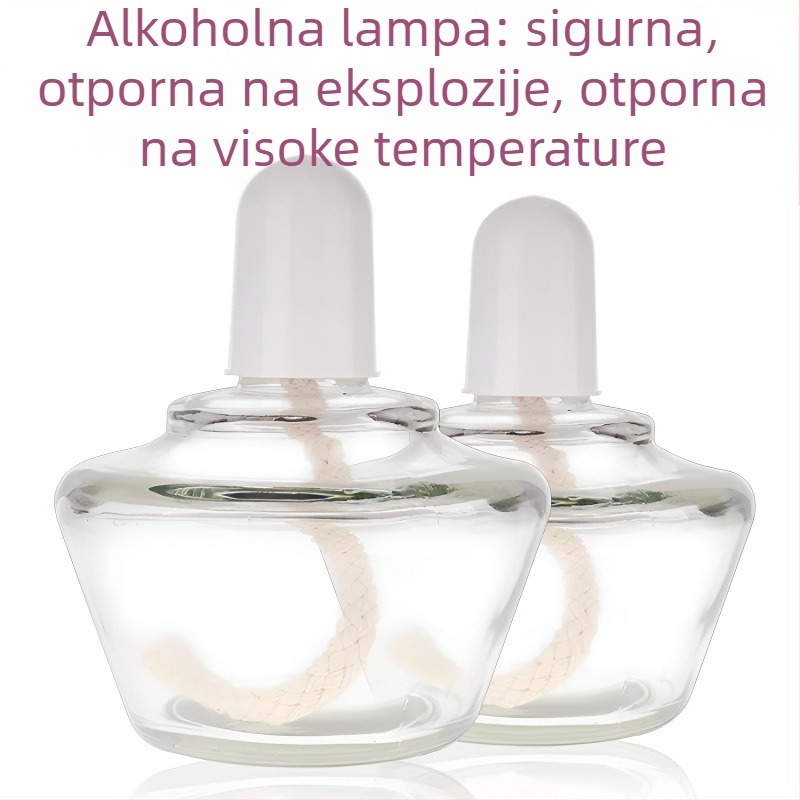 Eksplozijski otporna staklena alkoholna lampa s knotom i poklopcem, laboratorijski grijački instrument na trokutnoj postolji