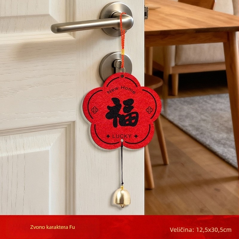 Privjesak od netkane tkanine s tekstualnim uzorkom, Lin sheng, za kineski Dan zaljubljenih