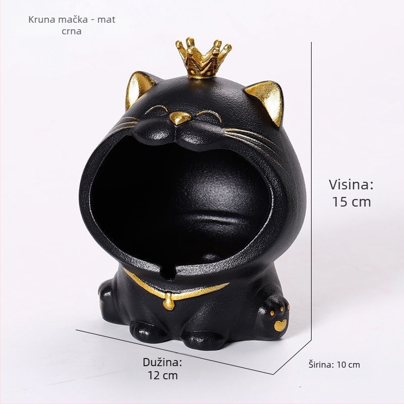 Keramički pepeljara, dekorativna, model D57785, višekratno upotrebljiva
