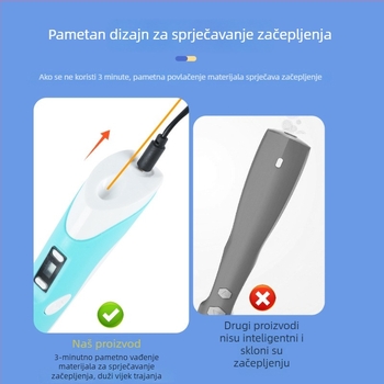 Dječja 3D pisaća olovka – visoka temperatura, ABS materijal, DIY-prijateljska, Pai ah bear, uzrast 7–14 godina