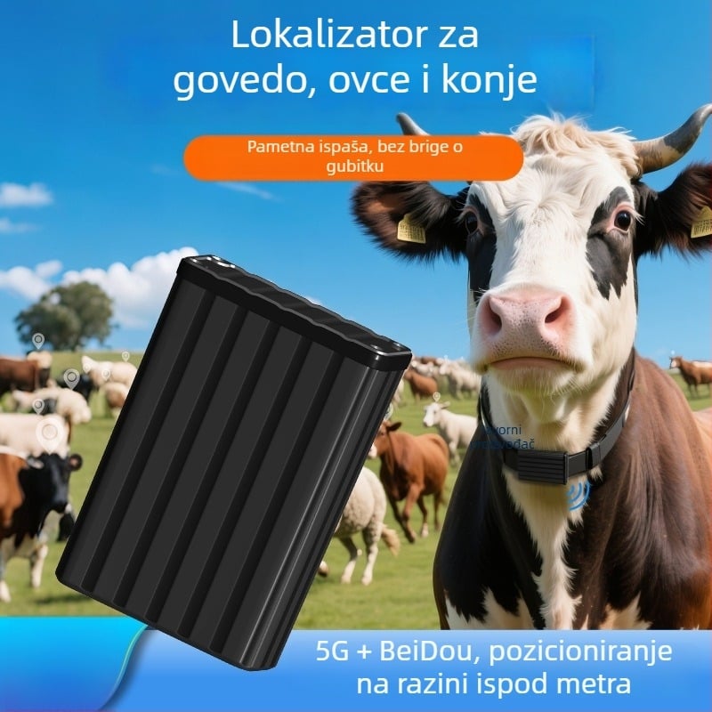 MB29 Tracker za životinje na ogrlici — GPS/Beidou, real-time pozicioniranje, 10000mAh baterija, prijenos informacija, alarm za praćenje, za krave, ovce, konje i kućne ljubimce