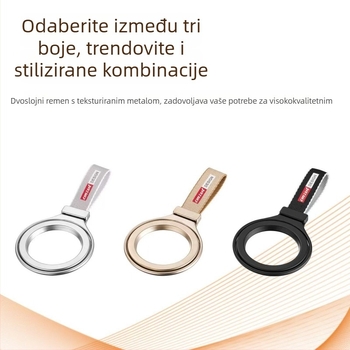 Metalni držač za telefon s prstenom i magnetskim stalkom za stolom, univerzalni dizajn