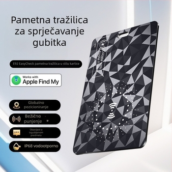 Kartični lokator za izgubljanje za Apple iOS — Bluetooth, globalno precizno pozicioniranje, IP68 vodootporan