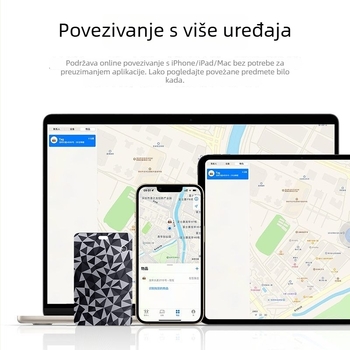 Kartični lokator za izgubljanje za Apple iOS — Bluetooth, globalno precizno pozicioniranje, IP68 vodootporan