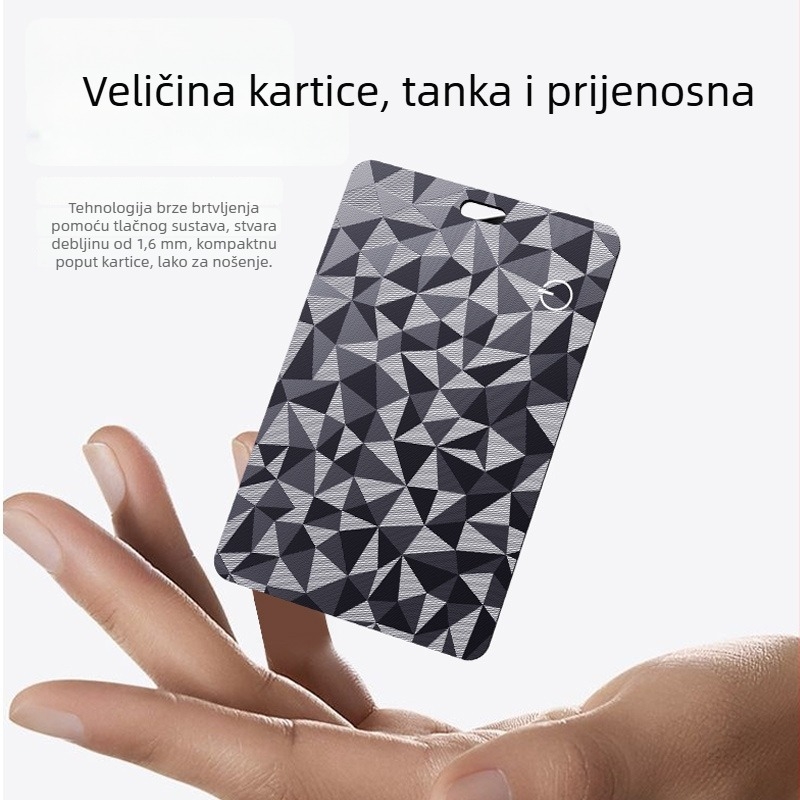 Kartični lokator za izgubljanje za Apple iOS — Bluetooth, globalno precizno pozicioniranje, IP68 vodootporan