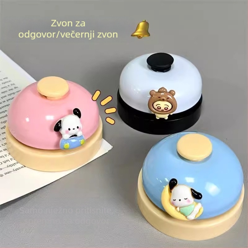 Karikaturalan zvončić s ručnim pritiskanjem, legura metala, pojedinačno pakirano