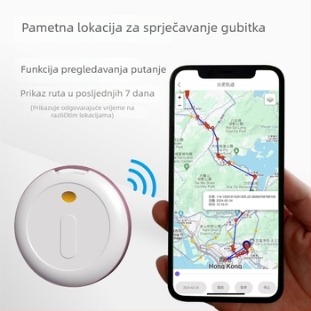 Vodootporan Bluetooth GPS tracker, model P20A, kompatibilan s Androidom i iOS-om, za privjesak ključeva