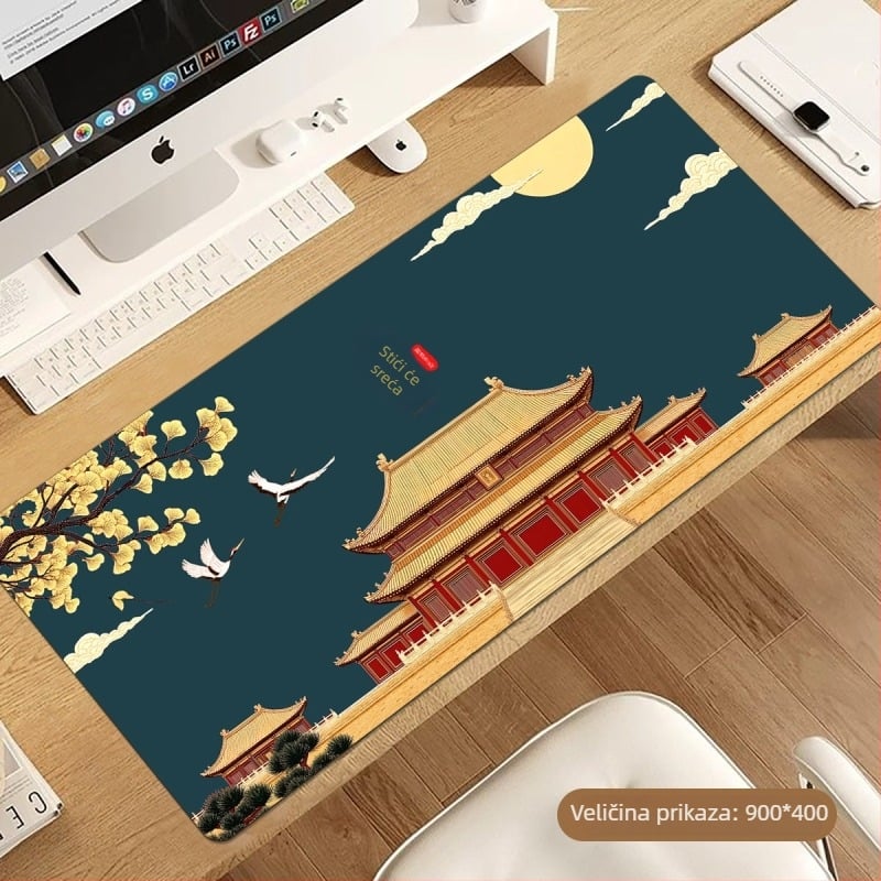 Radna podloga za stol – gumena, protuklizna, prijenos topline, nacionalni stil