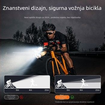 Stražnje svjetlo za bicikl za noćnu vožnju – izuzetno svijetlo, kompatibilno s MTB i cestovnim biciklima, bez prilagodbe.